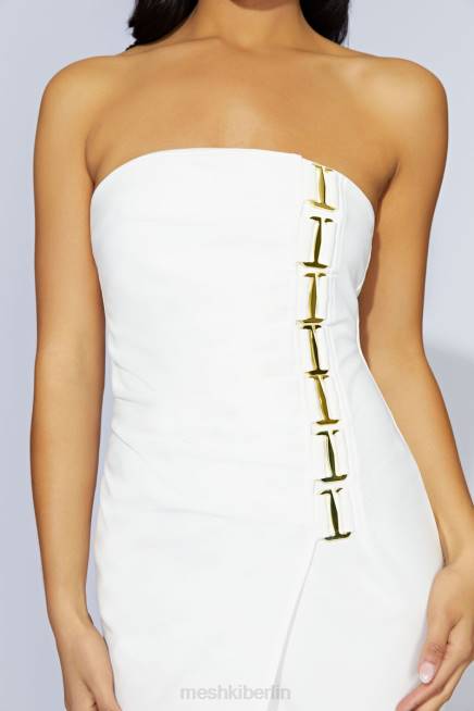 Kleidung Meshki Mercer E-Hook Midikleid Knochen 2F8B686