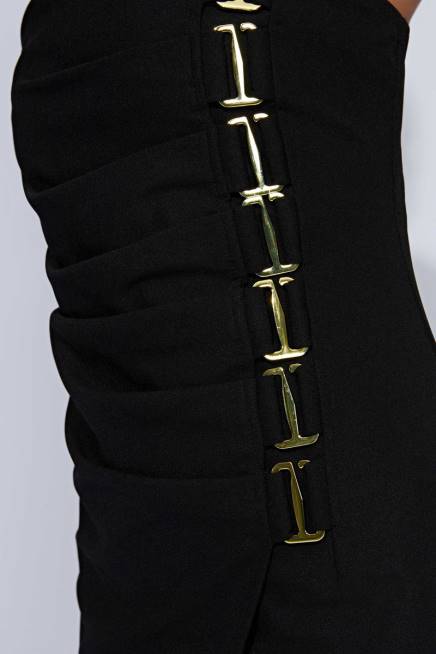 Kleidung Meshki Mercer E-Hook Midikleid Schwarz 2F8B525