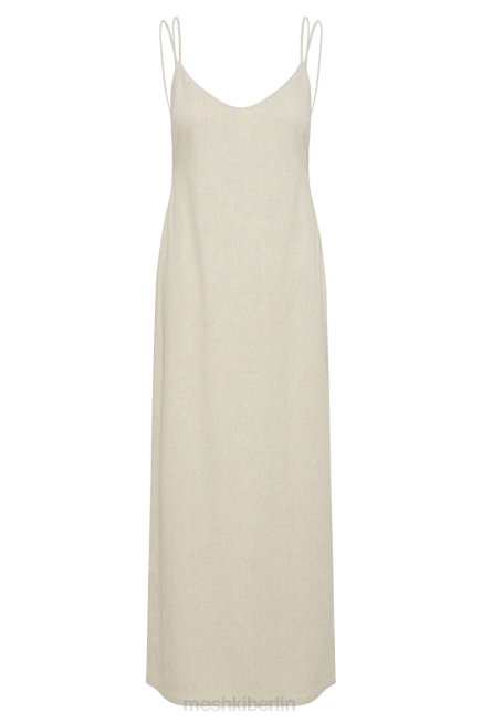 Kleidung Meshki Rückenfreies Midikleid von Leana aus Leinen natürlich 2F8B345