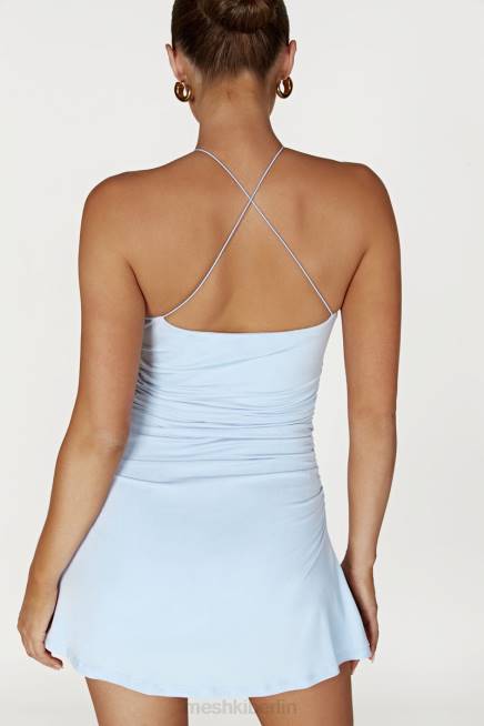 Kleidung Meshki Adeline Rose Neckholder-Minikleid puderblau 2F8B197