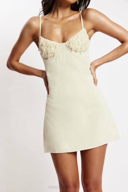 Kleidung Meshki Amelie Unterkleid mit geraffter Brust Creme 2F8B523