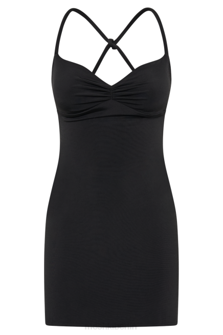 Kleidung Meshki Amirah, anschmiegsames, rückenfreies Minikleid Schwarz 2F8B213