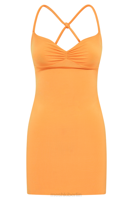 Kleidung Meshki Amirah, anschmiegsames, rückenfreies Minikleid orange 2F8B220