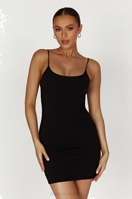 Kleidung Meshki Aylani Cami-Minikleid Schwarz 2F8B229