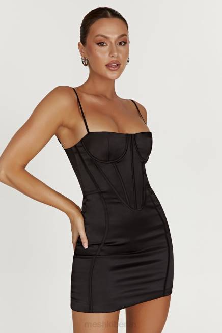 Kleidung Meshki Bridget Korsett-Minikleid Schwarz 2F8B397