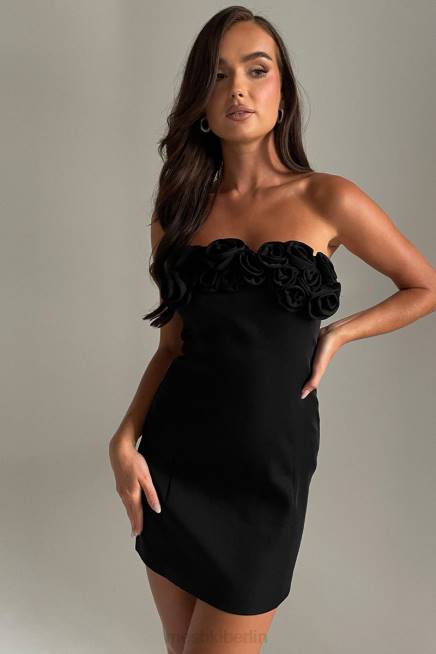 Kleidung Meshki Brooks Rose Minikleid Schwarz 2F8B376