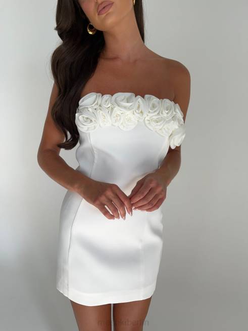 Kleidung Meshki Brooks Rose Minikleid Weiß 2F8B250
