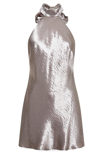 Kleidung Meshki Cartia Neckholder-Minikleid mit Schleife Bronze 2F8B140