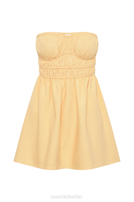 Kleidung Meshki Eloise trägerloses Minikleid aus Leinen Mango 2F8B364
