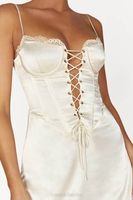 Kleidung Meshki Kalila Korsett-Minikleid Elfenbein 2F8B294