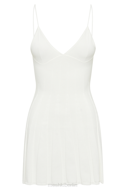 Kleidung Meshki Kendra Rippstrick-Minikleid Weiß 2F8B69