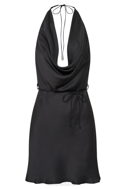 Kleidung Meshki Lorena Neckholder-Minikleid Schwarz 2F8B25