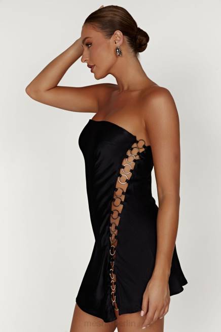 Kleidung Meshki Maura-Ring-Minikleid Schwarz 2F8B745
