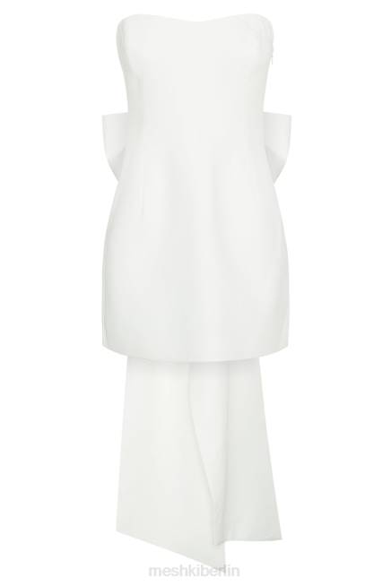 Kleidung Meshki Meredith trägerloses Minikleid mit Schleife Weiß 2F8B10