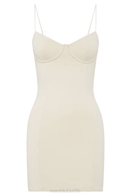 Kleidung Meshki Minikleid mit nebliger Kontur Creme 2F8B472