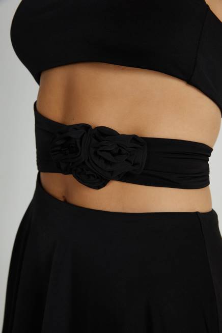 Kleidung Meshki Montana trägerloses rosafarbenes Minikleid Schwarz 2F8B164