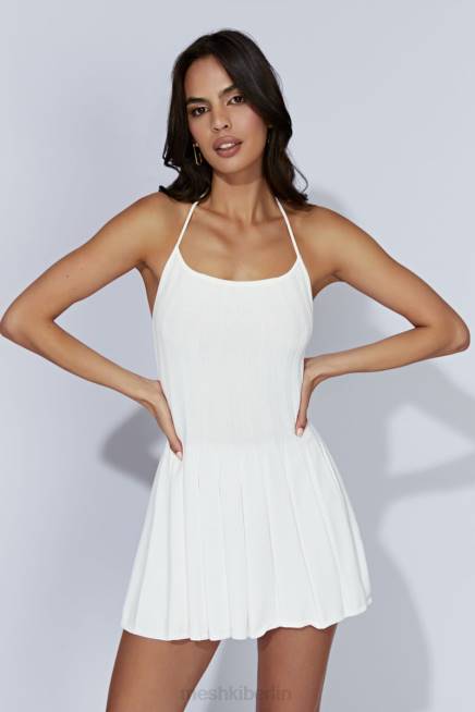 Kleidung Meshki Neckholder-Strick-Minikleid aus Koa Weiß 2F8B524