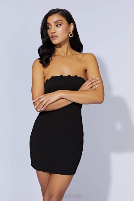 Kleidung Meshki Noelle Chain Minikleid Schwarz 2F8B602