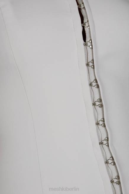 Kleidung Meshki Ornella Minikleid mit Haken und Ösen grau 2F8B746