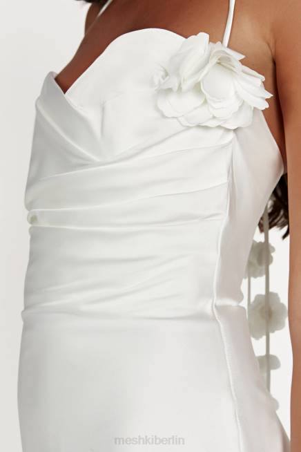 Kleidung Meshki Otillie Rose Neckholder-Minikleid Weiß 2F8B39