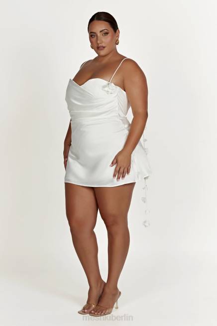 Kleidung Meshki Otillie Rose Neckholder-Minikleid Weiß 2F8B39