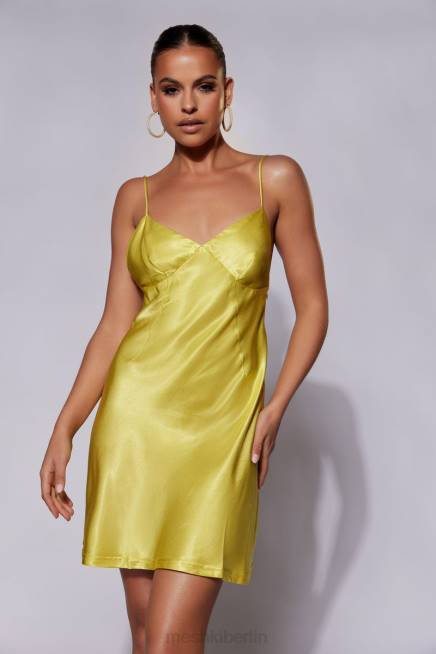 Kleidung Meshki Porter Mini-Slipkleid Chartreuse 2F8B673