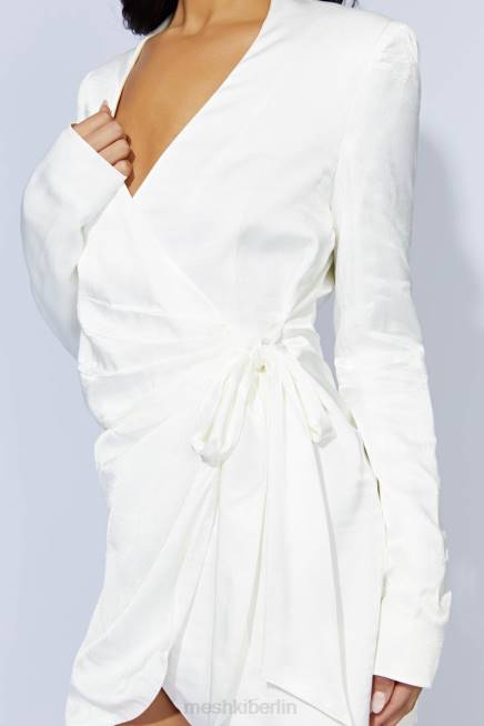 Kleidung Meshki Saira Minikleid zum Binden Weiß 2F8B658