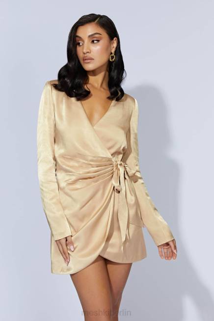 Kleidung Meshki Saira Minikleid zum Binden Weizen 2F8B655