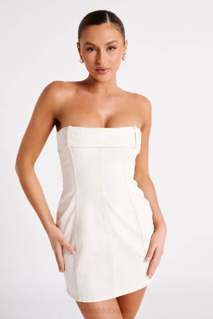 Kleidung Meshki Teddi-Jeans-Minikleid naturfarben 2F8B105