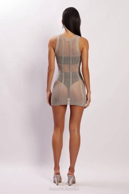 Kleidung Meshki Valencia Mini-Strickkleid grau 2F8B540