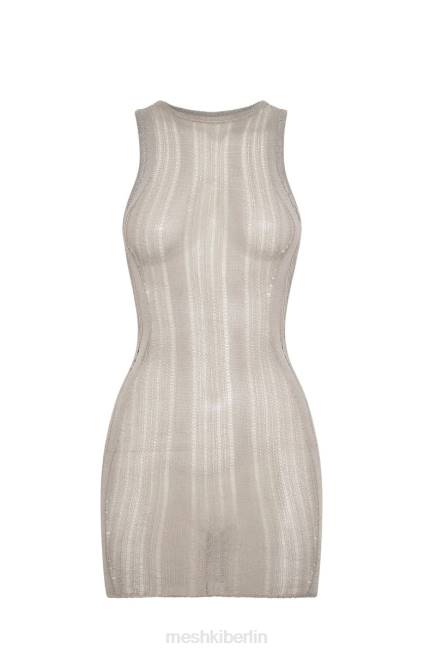 Kleidung Meshki Valencia Mini-Strickkleid grau 2F8B540