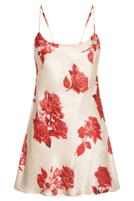 Kleidung Meshki Valentina Minikleid aus Satin Rosendruck 2F8B316