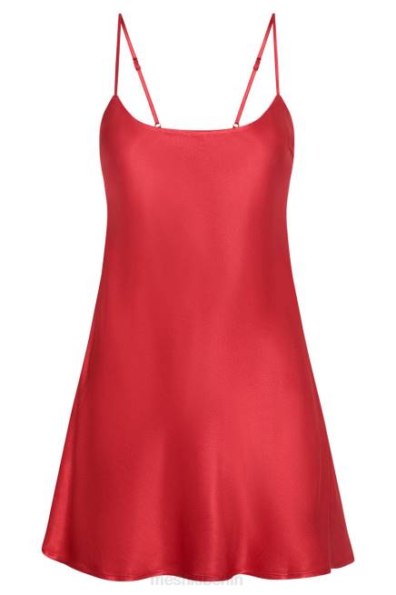 Kleidung Meshki Valentina Minikleid aus Satin Rot 2F8B348