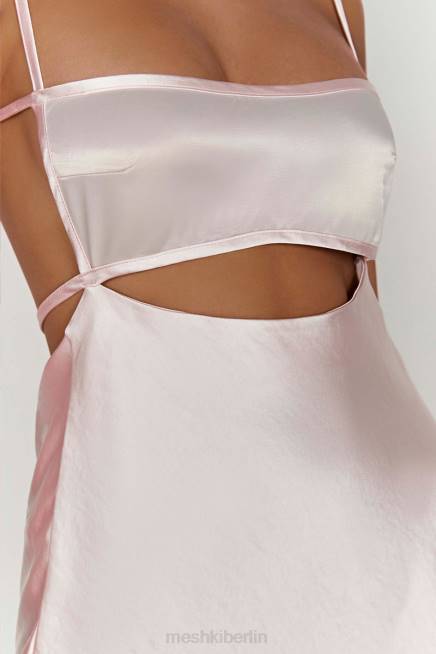 Kleidung Meshki Veda zweifarbiges Minikleid erröten rosa 2F8B614