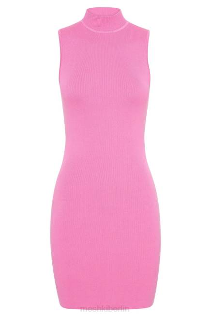 Kleidung Meshki Ärmelloses Strick-Minikleid von Delia Kaugummirosa 2F8B592