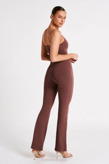 Kleidung Meshki Adelaide-Jumpsuit aus recyceltem Nylon Mokka 2F8B1250