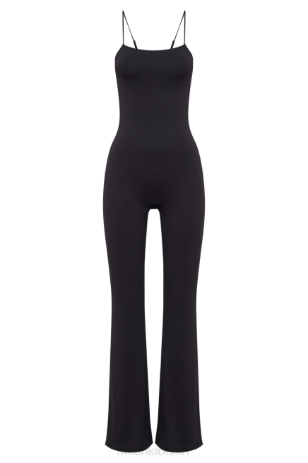 Kleidung Meshki Adelaide-Jumpsuit aus recyceltem Nylon Schwarz 2F8B1375