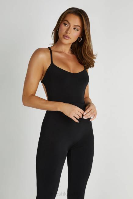 Kleidung Meshki Brinley-Overall aus anschmiegsamem Jersey Schwarz 2F8B1377