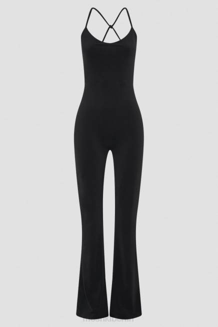 Kleidung Meshki Brinley-Overall aus anschmiegsamem Jersey Schwarz 2F8B1377