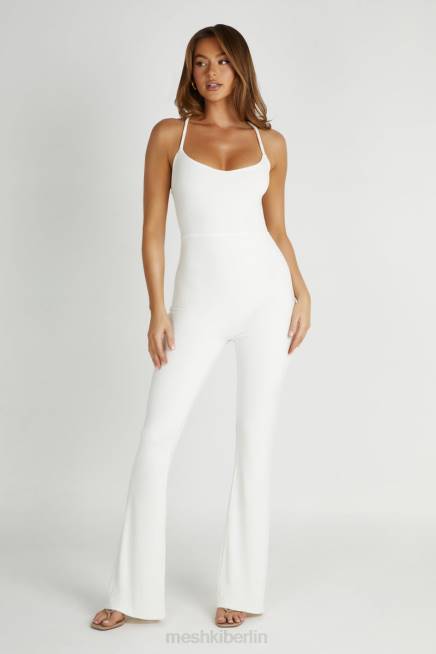 Kleidung Meshki Brinley-Overall aus anschmiegsamem Jersey Weiß 2F8B1405