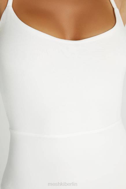Kleidung Meshki Brinley-Overall aus anschmiegsamem Jersey Weiß 2F8B1405