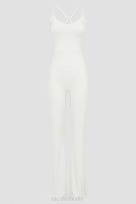 Kleidung Meshki Brinley-Overall aus anschmiegsamem Jersey Weiß 2F8B1405