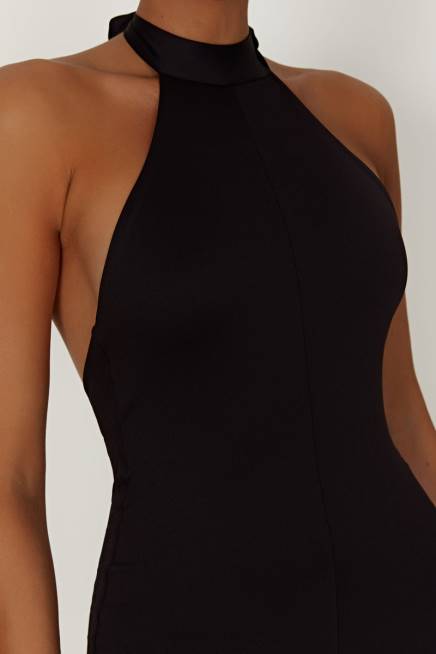 Kleidung Meshki Gigi Catsuit aus recyceltem Nylon Schwarz 2F8B1415