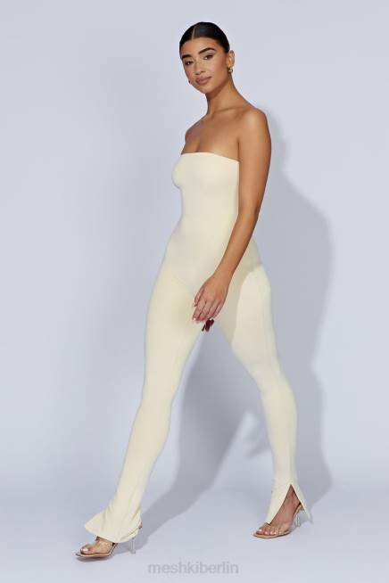 Kleidung Meshki Peggy trägerloser Overall Creme 2F8B1660