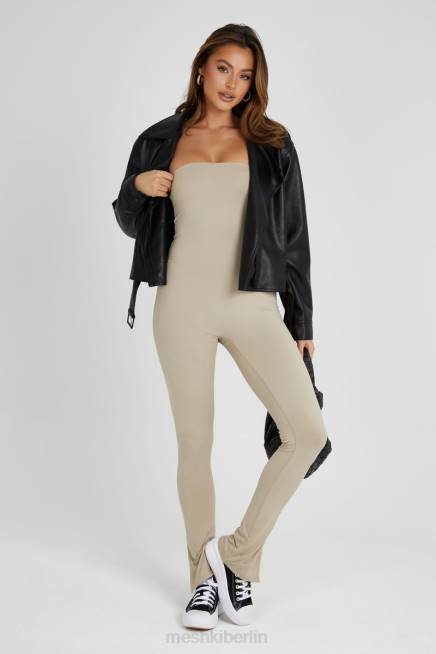 Kleidung Meshki Peggy trägerloser Overall Taupe 2F8B1379