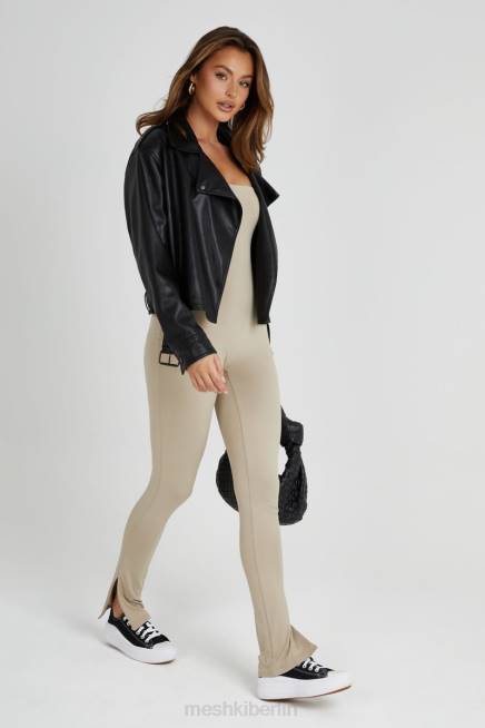 Kleidung Meshki Peggy trägerloser Overall Taupe 2F8B1379