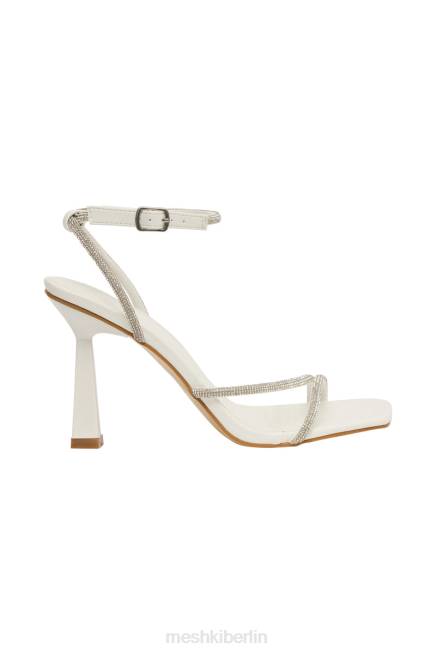 Schuhwerk Meshki Caitlin Strass-Seilabsätze Weiß 2F8B1672