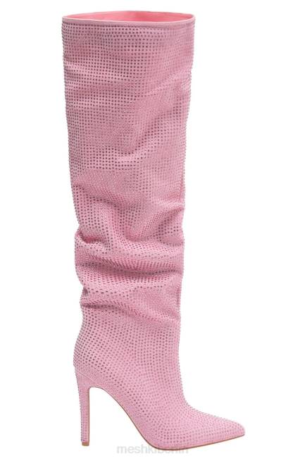 Schuhwerk Meshki Jenner Diamant-High-Heel-Stiefel erröten rosa 2F8B1677