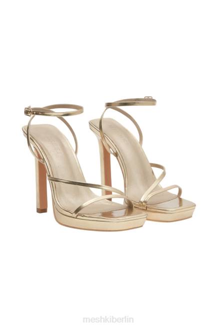 Schuhwerk Meshki Kailani-Plateau-Absätze Gold 2F8B1666