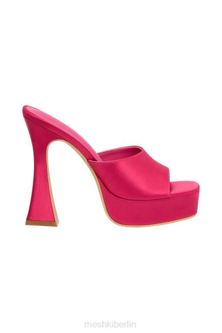 Schuhwerk Meshki Mikaela Satin-Plateau-Absätze Rosa 2F8B1683